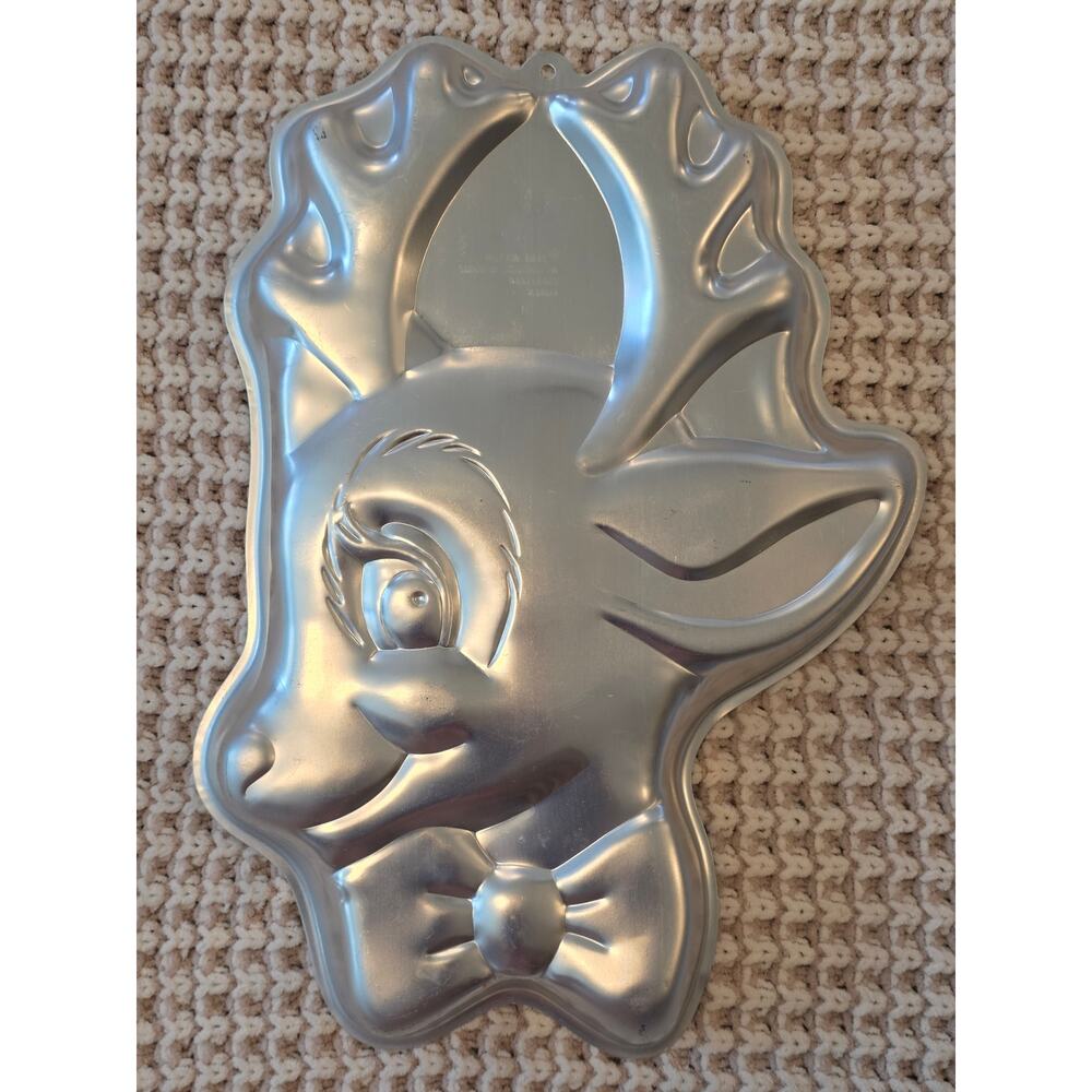 VTG 1988 Wilton Rudolph the Red Nose Reindeer Cake Wilton Pan Mold 2105-1224